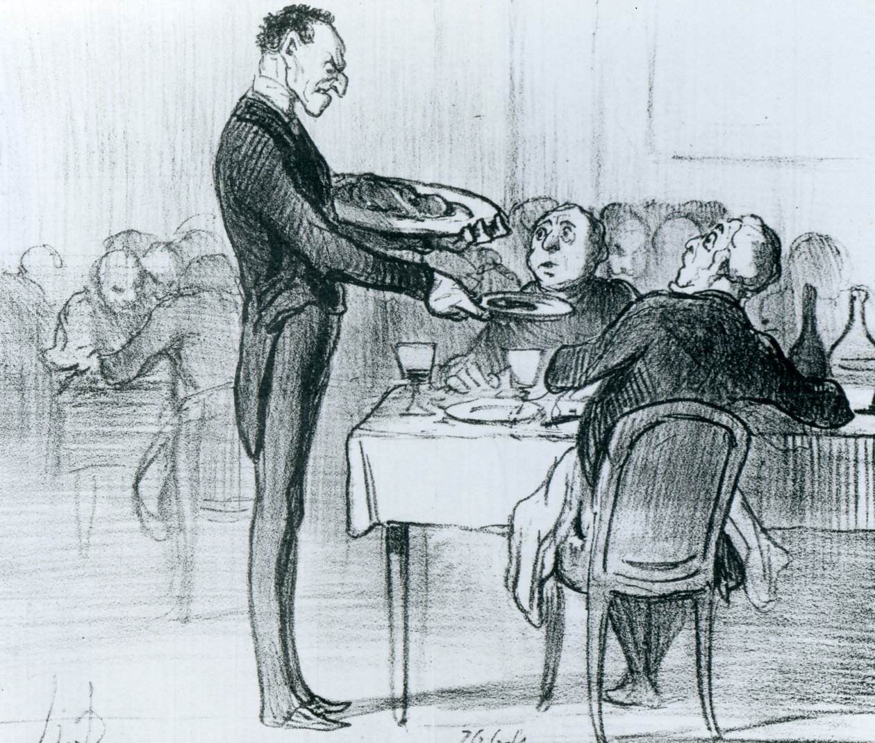 Série &39;Sketches Parisiens&39;, puck 5, ilustração de &39;Le Charivari&39;, 9 de maio de 1855 de Honoré Daumier
