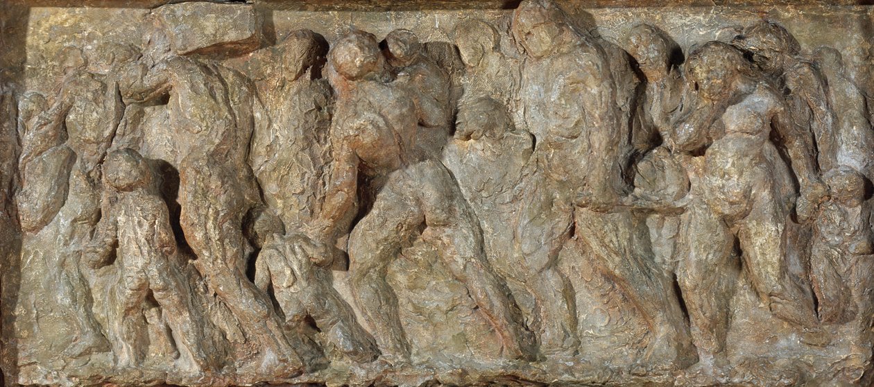 Os Emigrantes, 1848 (gesso) de Honoré Daumier