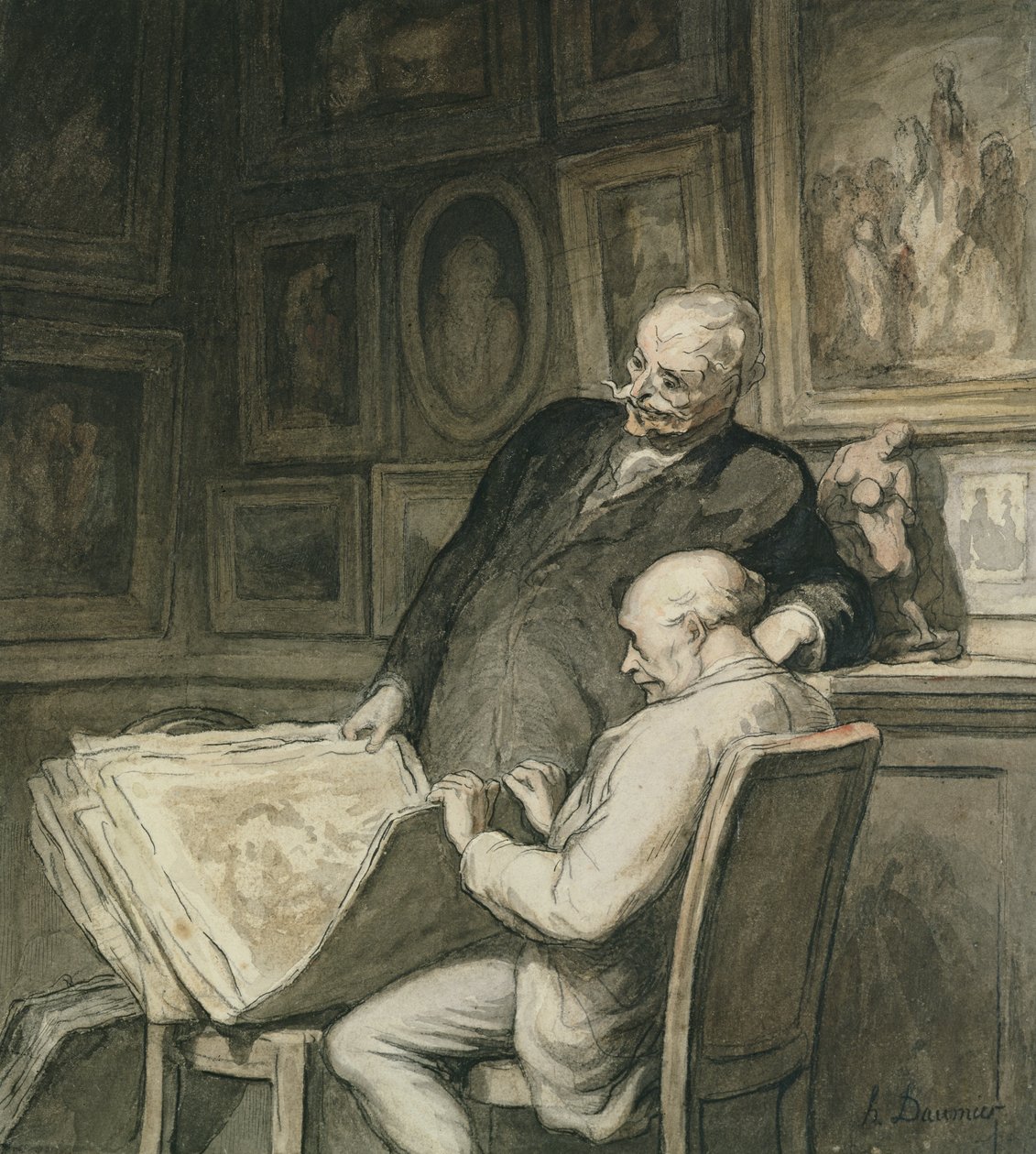 Os coletores de impressão de Honoré Daumier