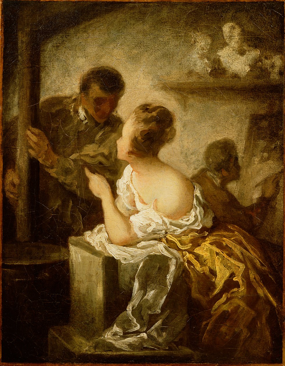 O estúdio, c.1870 de Honoré Daumier