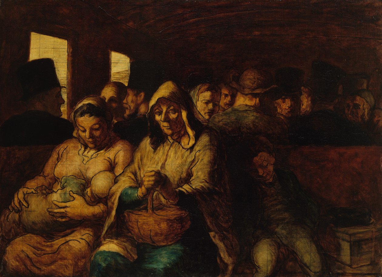 O transporte de terceira classe de Honoré Daumier