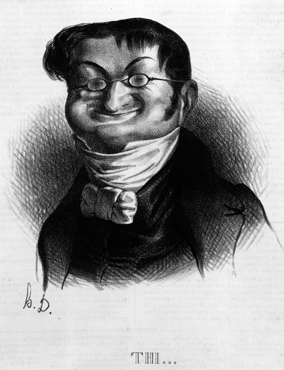 &39;Thi&39;, caricatura de Adolphe Thiers de &39;Le Charivari&39;, 2 de junho de 1833 de Honoré Daumier