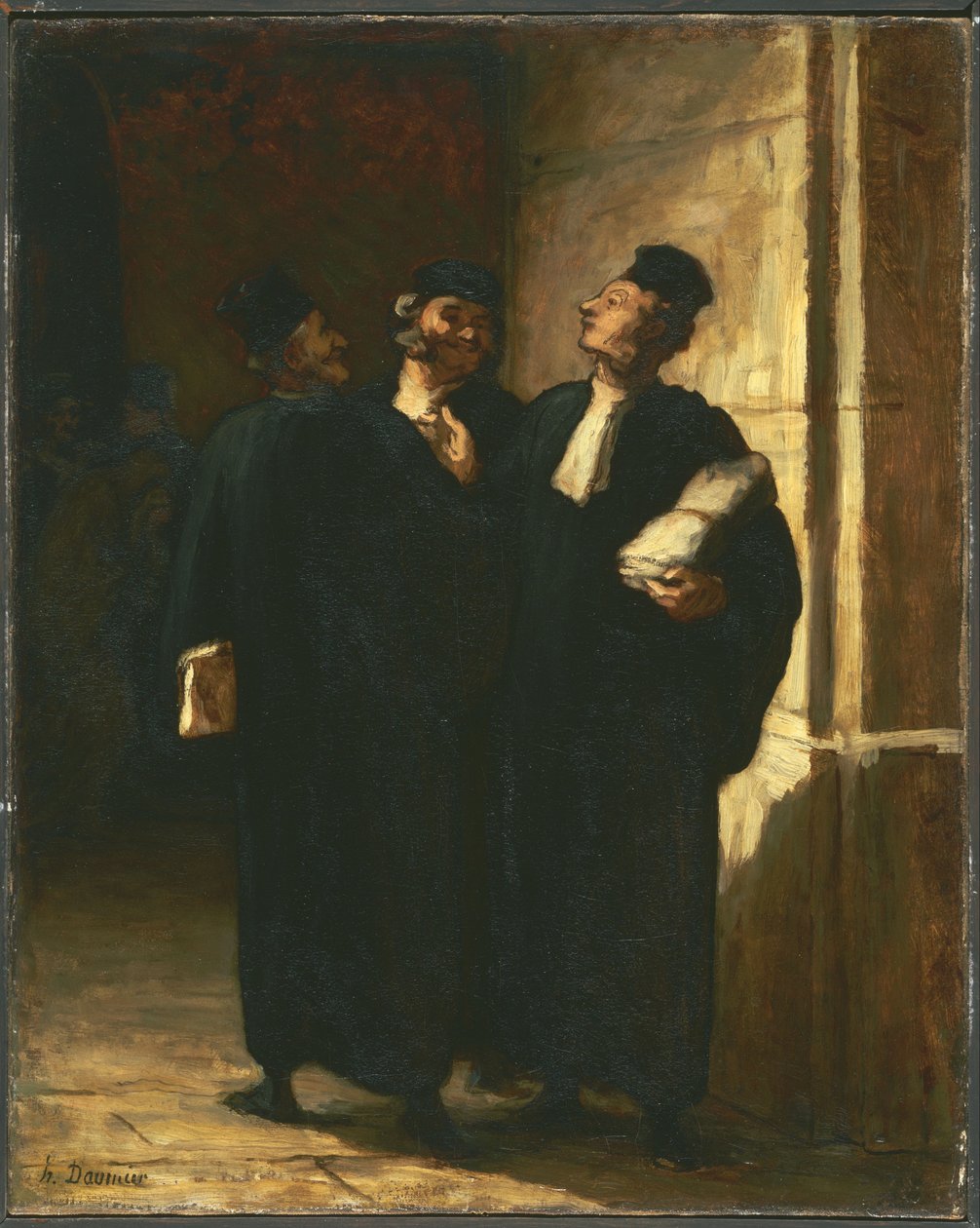 Três advogados de Honoré Daumier