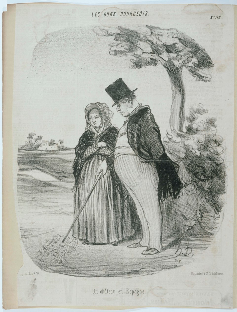 Um castelo em espanha de Honoré Daumier