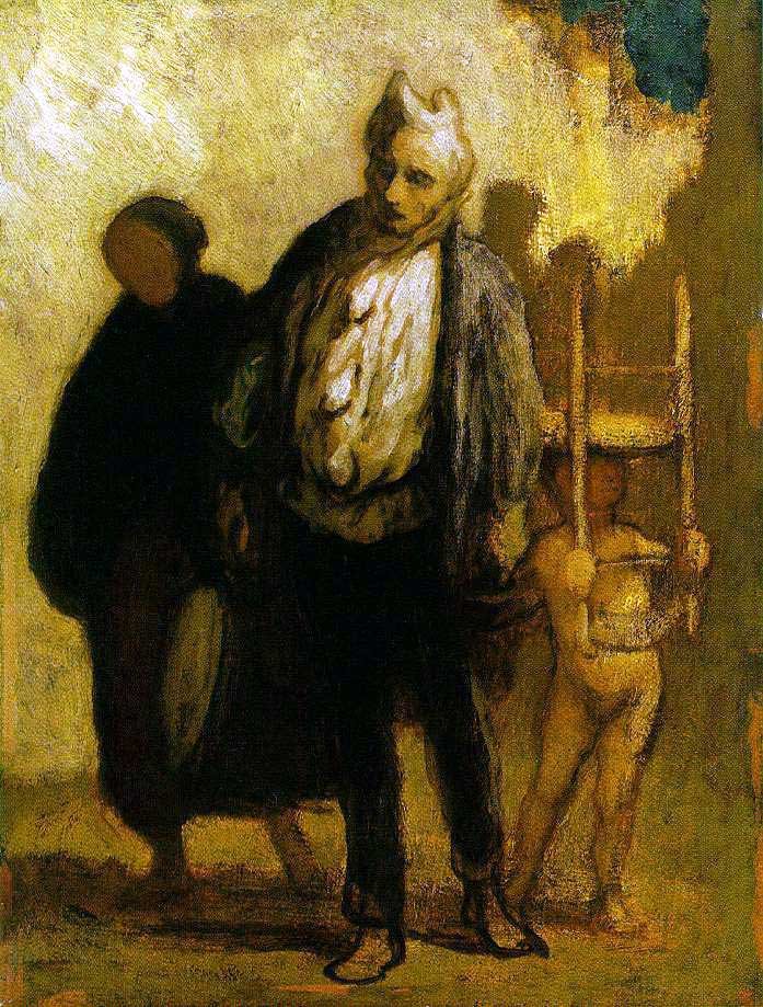 Vagando Saltimbanques de Honoré Daumier