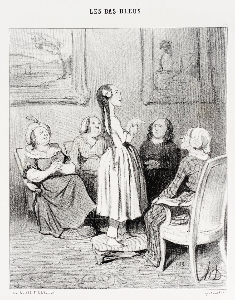 ... se eles me amaldiçoarem de Honoré Daumier