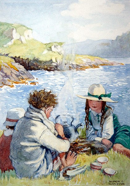 Verão (aquarela sobre papel) de Honor Charlotte Appleton