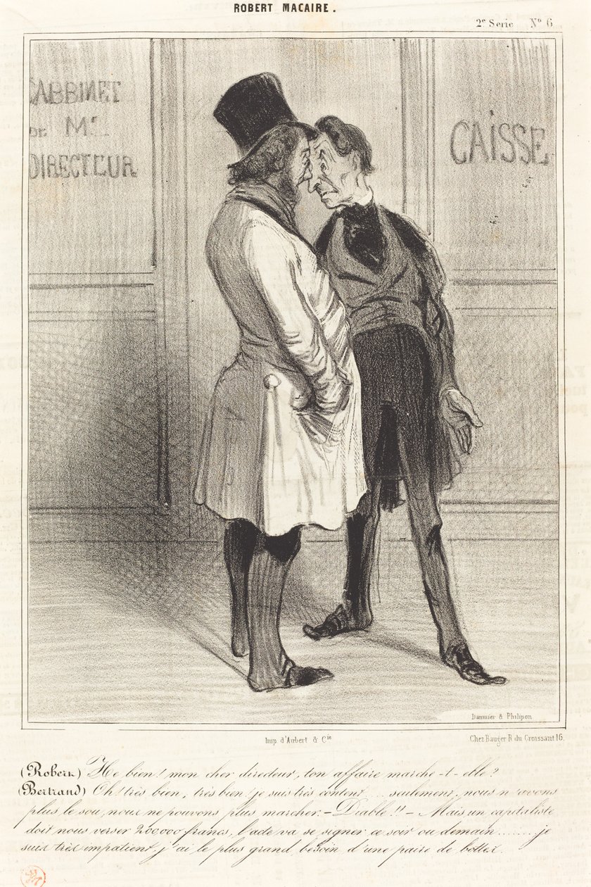 (Roberto) Bem! meu caro gerente... de Honoré Daumier