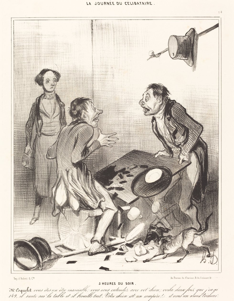 5 heures du soir de Honoré Daumier