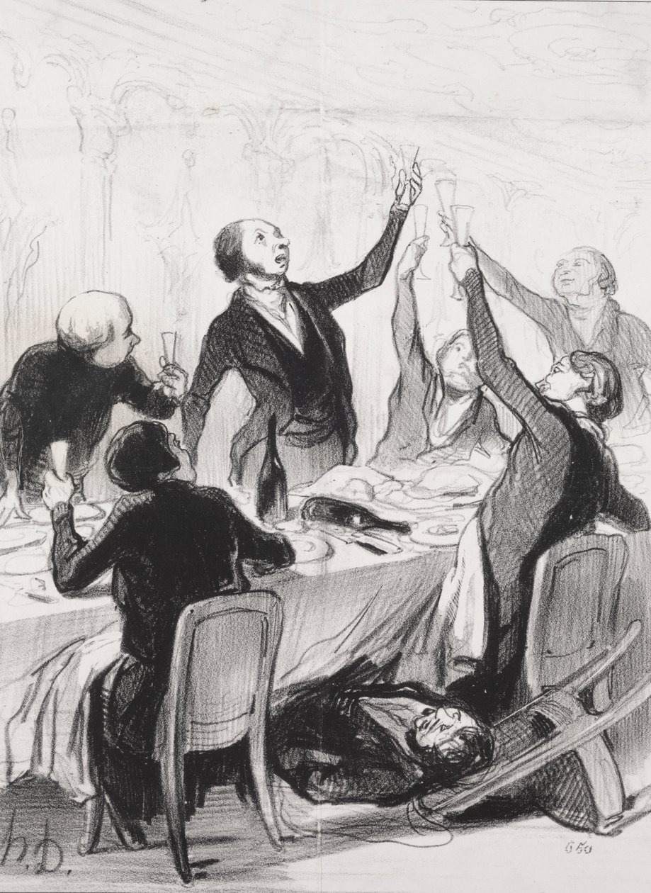 Um 43º brinde... à Sociedade de Temperança de Honoré Daumier