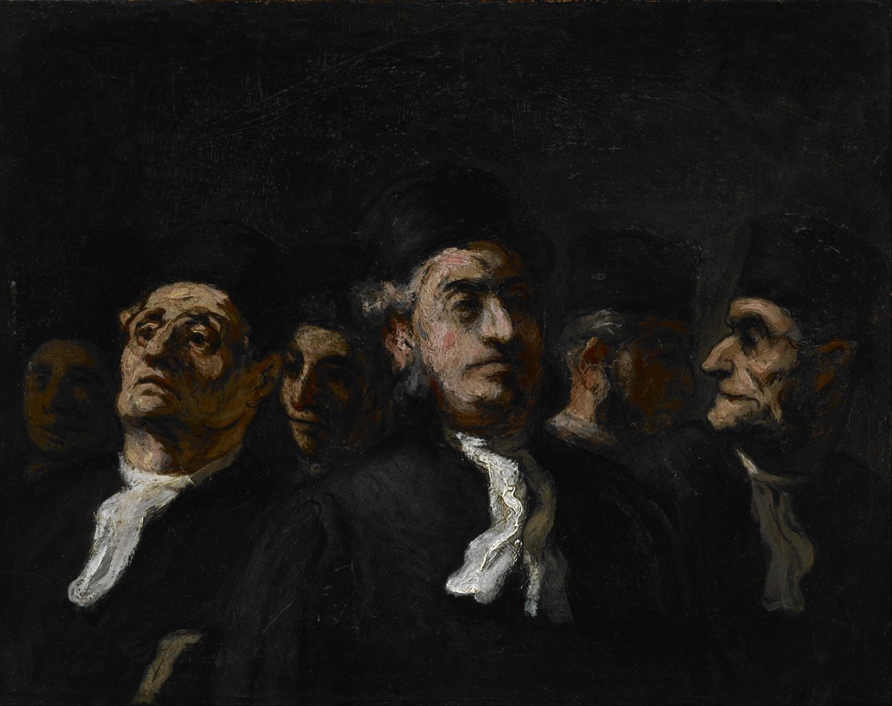 Um encontro de advogados de Honoré Daumier
