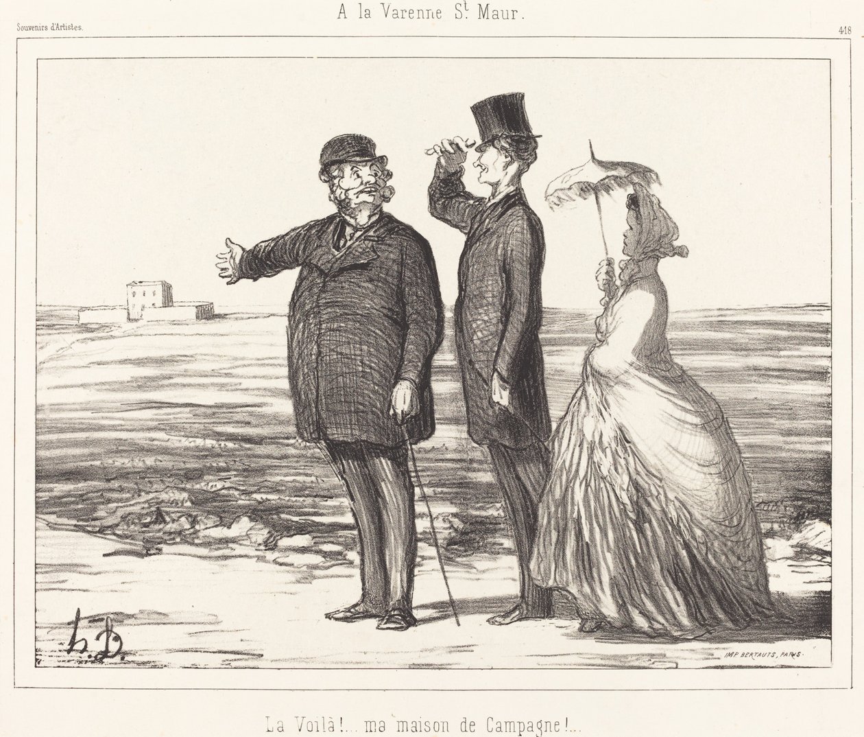A la Varenne Saint-Maur de Honoré Daumier