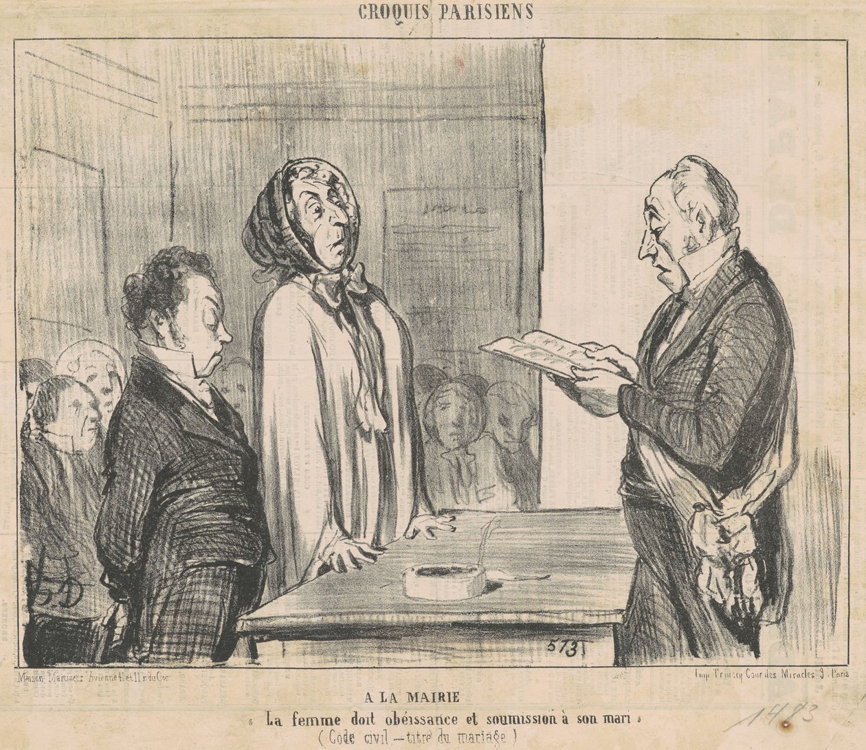 No prefeito... de Honoré Daumier