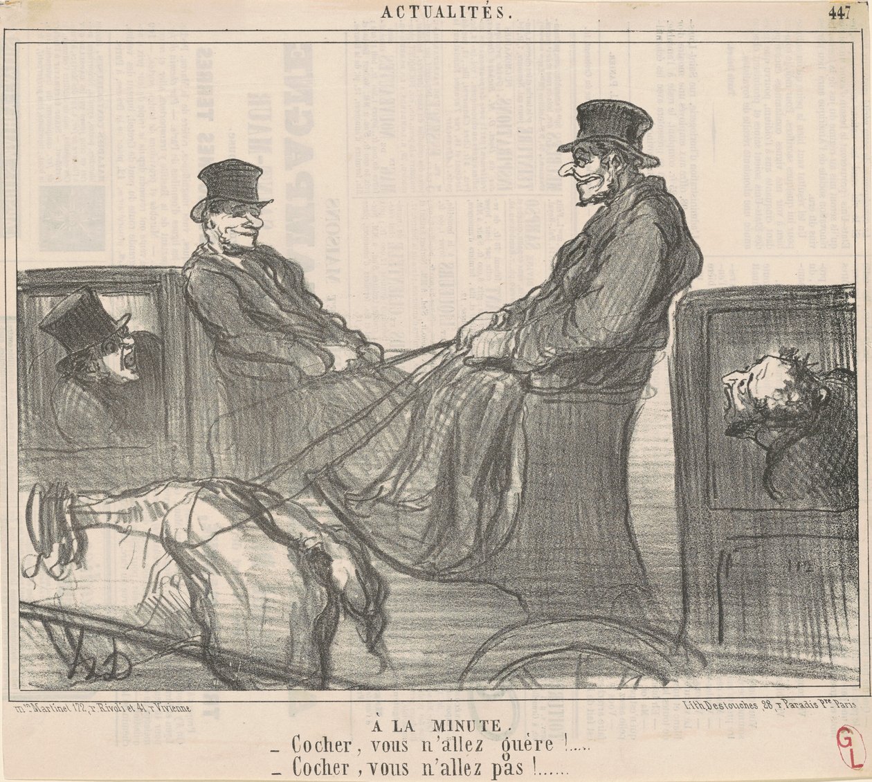 Um minuto de Honoré Daumier