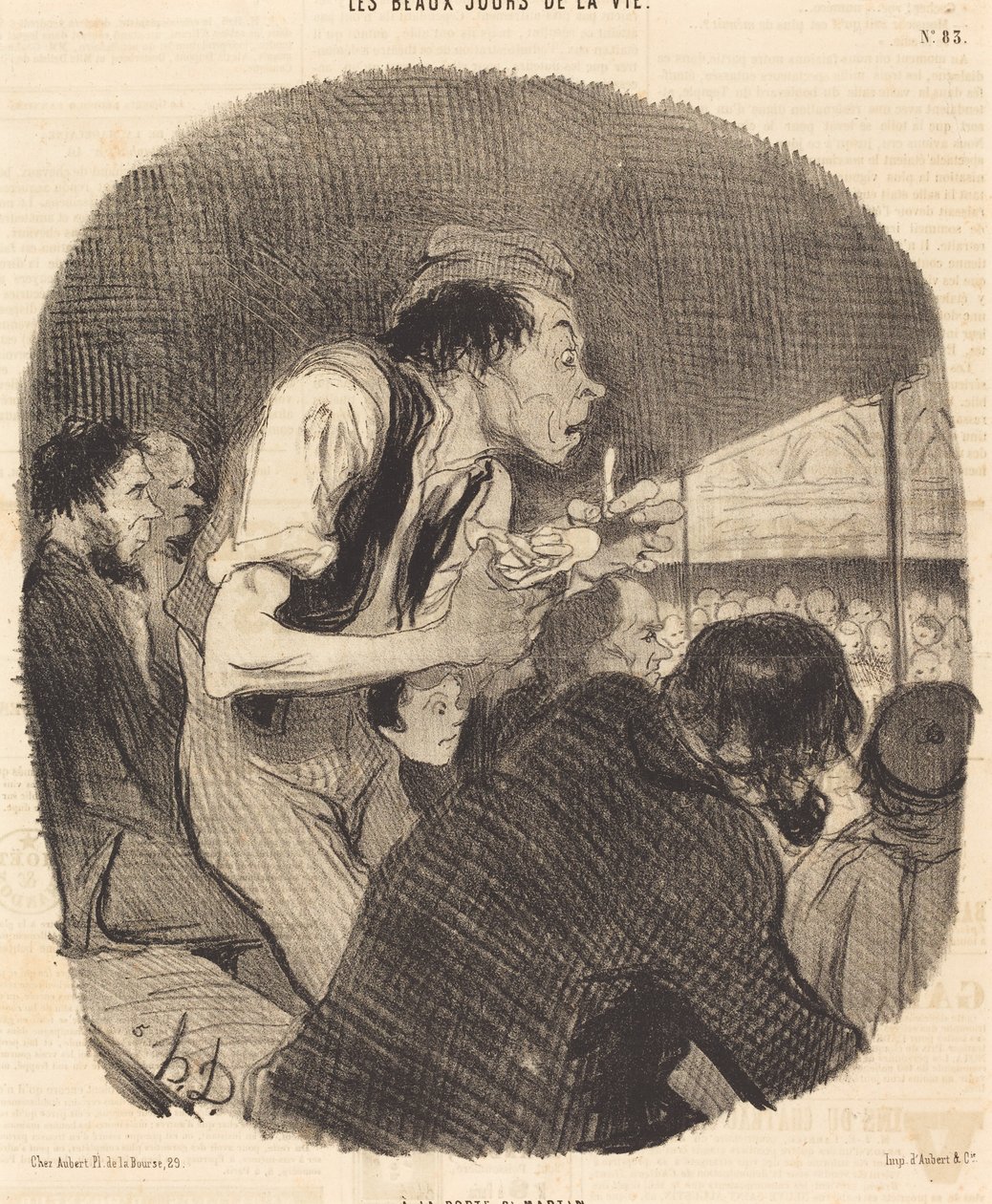Na Porta Saint-Martin de Honoré Daumier