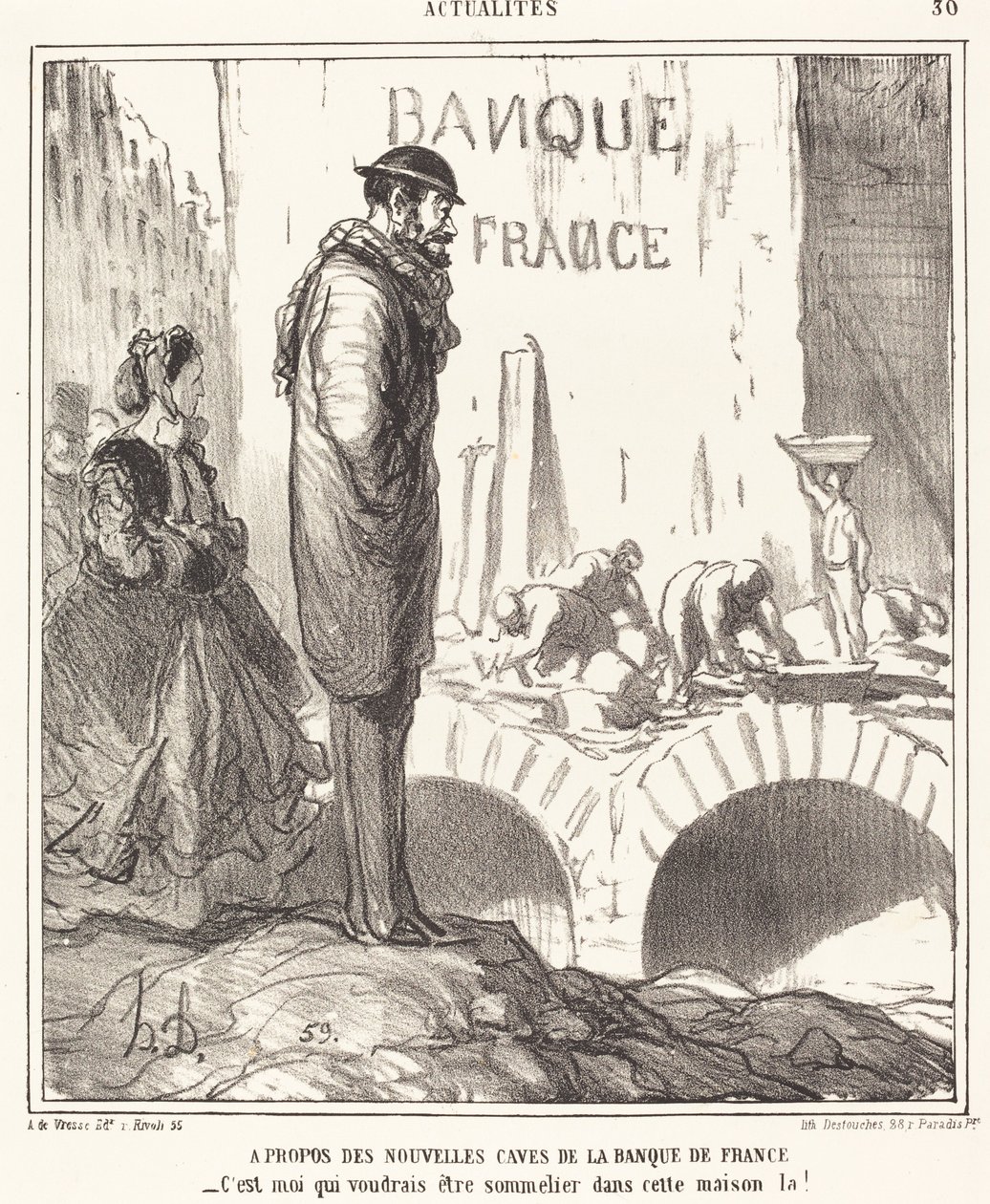A propos des... caves de la Banque de France de Honoré Daumier