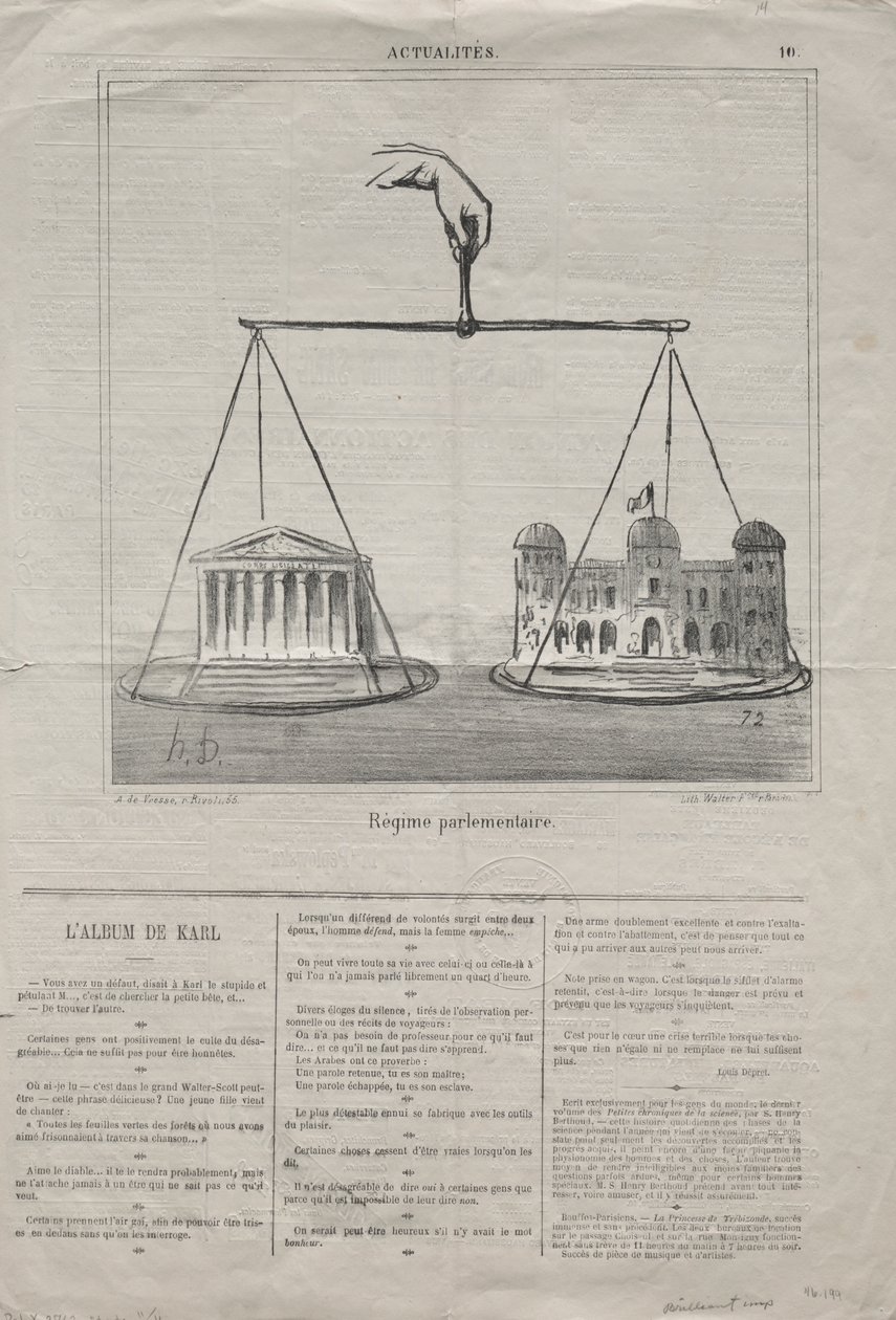Atualidades (nº 10): Regime Parlamentar de Honoré Daumier