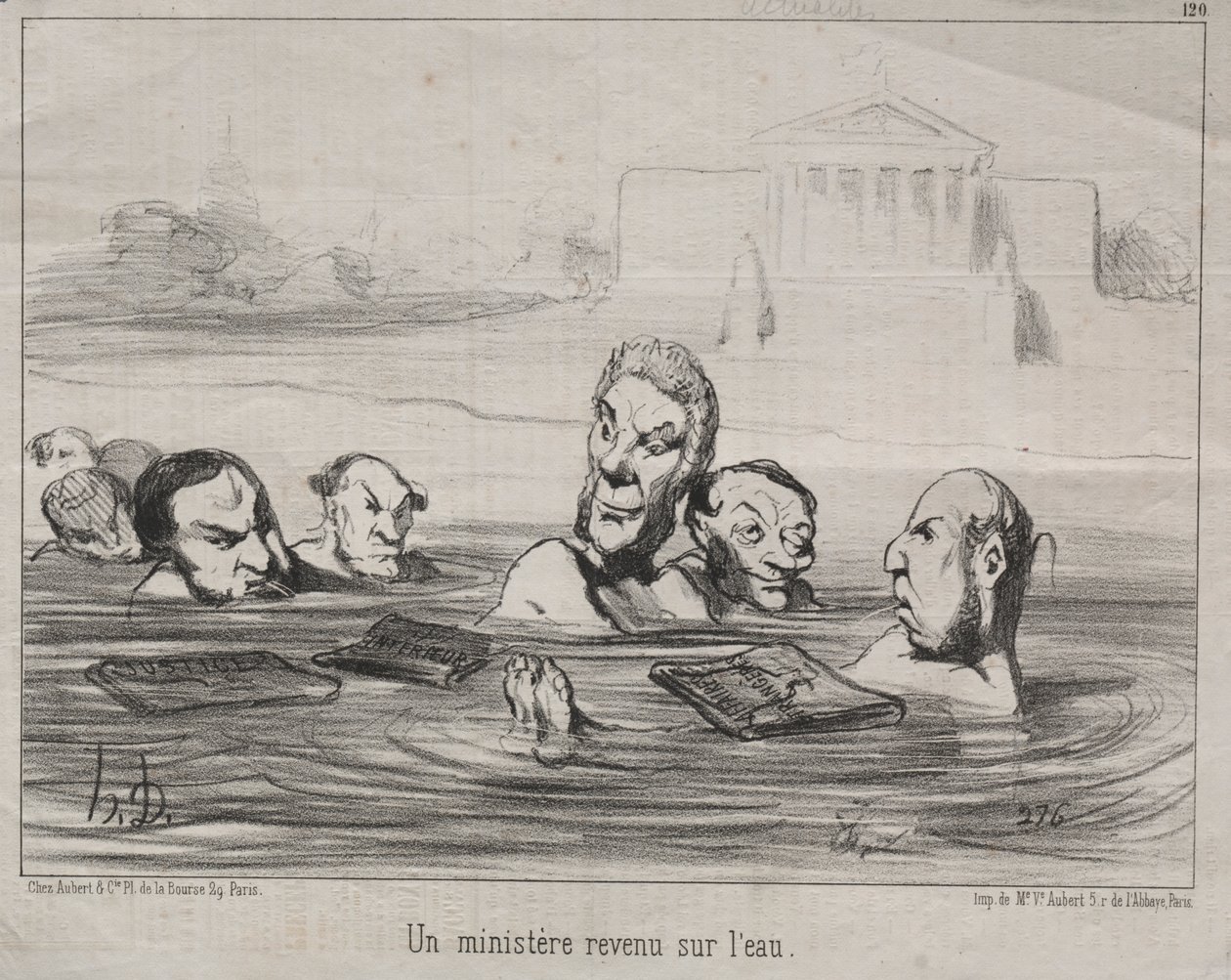 Atualidades (nº 120): Um ministro retorna à água de Honoré Daumier