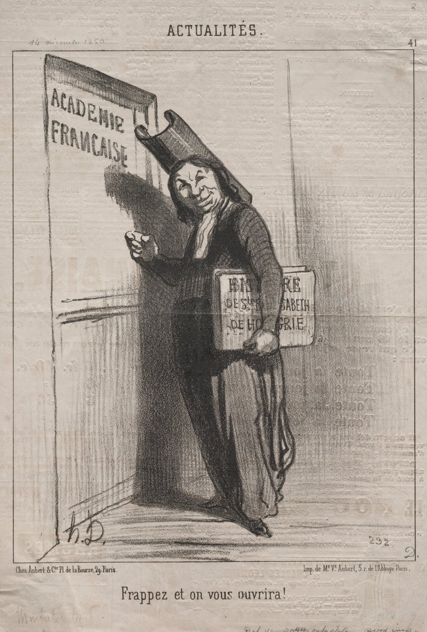 Atualidades (Nº 41): Bata e ele se abrirá para você! de Honoré Daumier