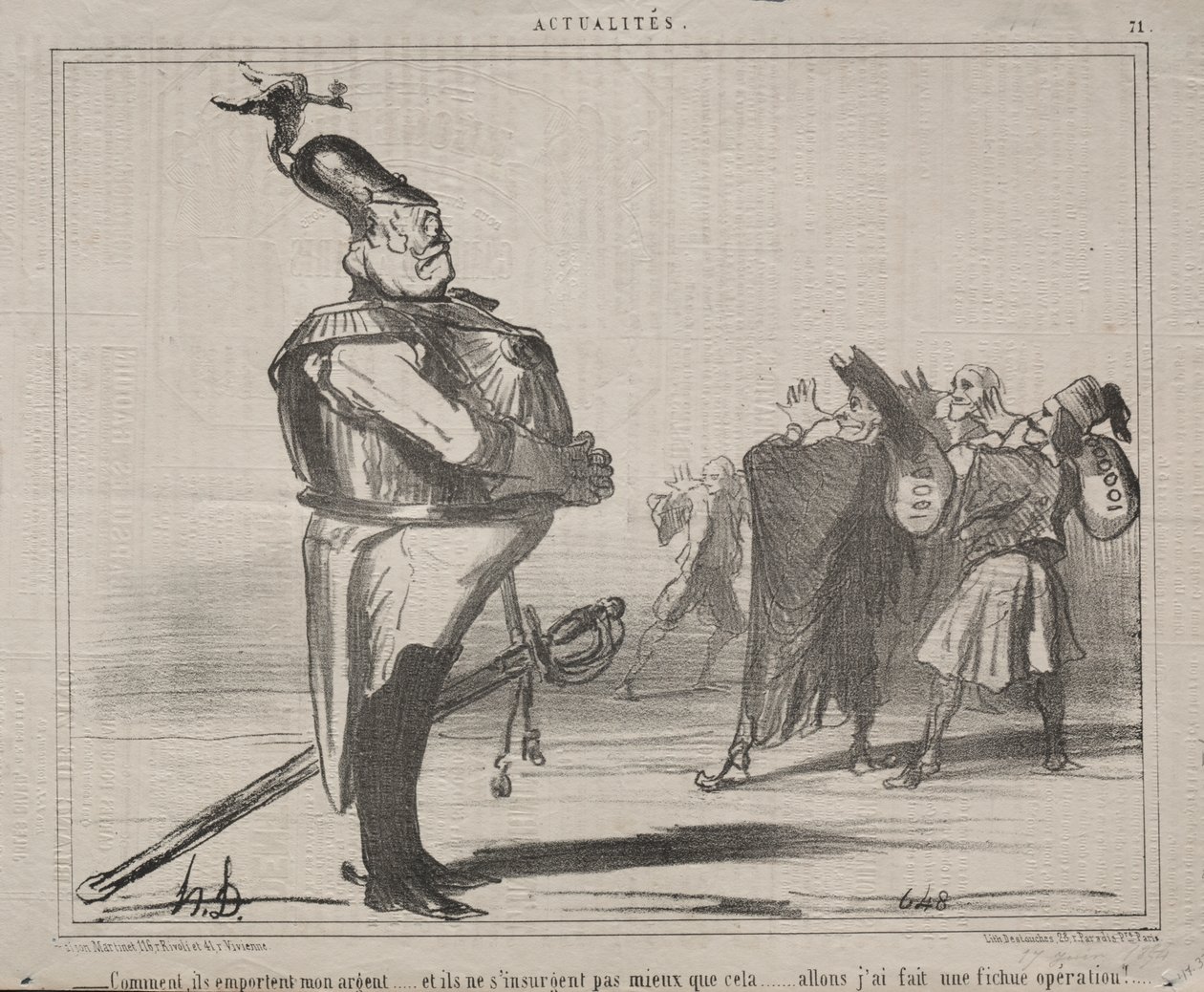 Realidades (Nº 71): Por que eles estão tirando meu dinheiro... de Honoré Daumier