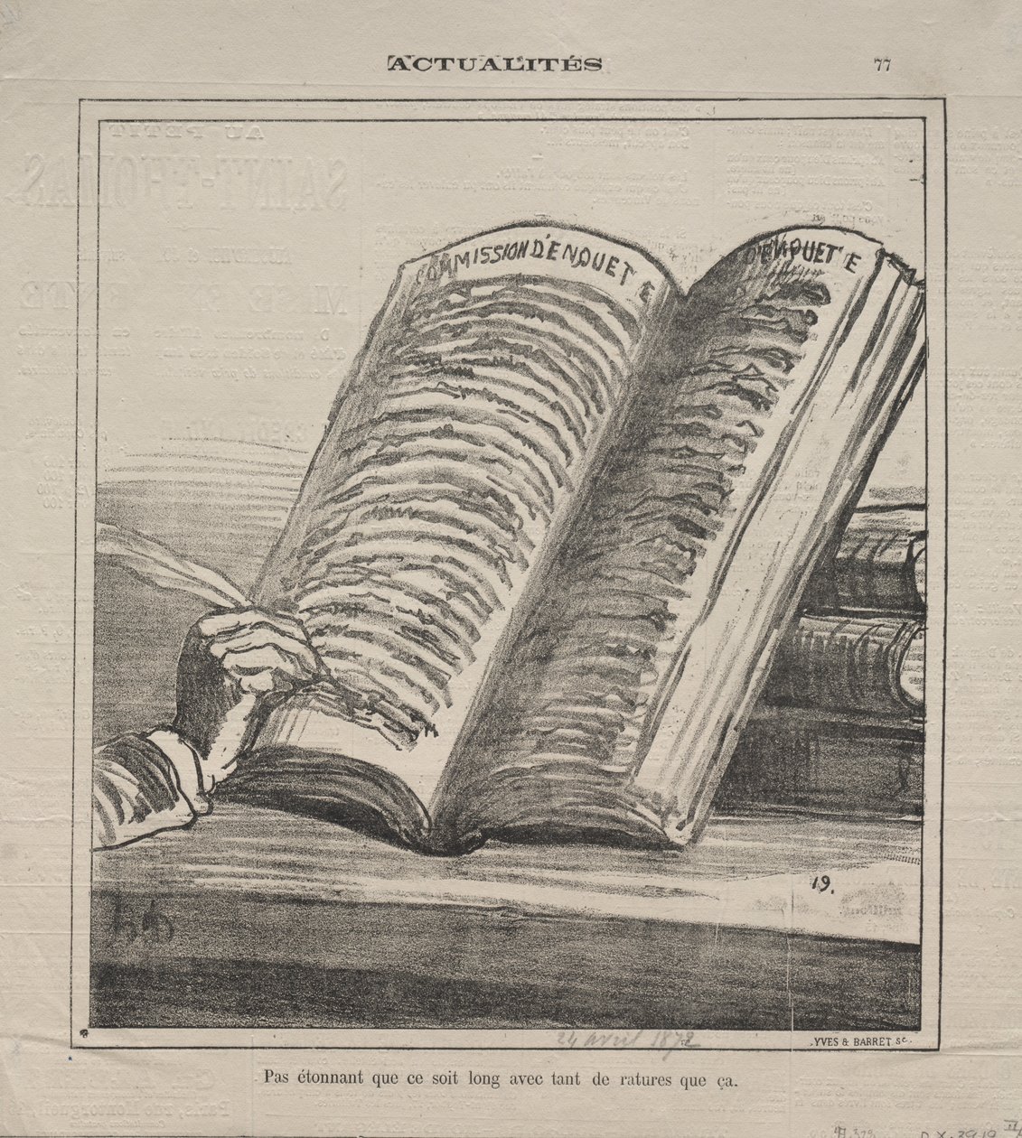 Atualidades (nº 77): Não se surpreenda que seja longo e com muitas correções de Honoré Daumier