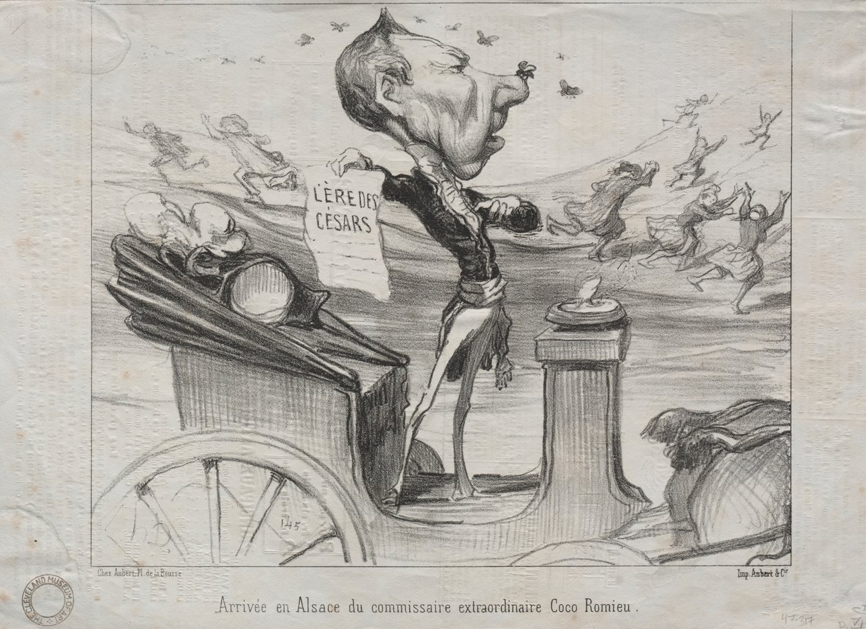 Atualidades (nº 81): A chegada à Alsácia do comissário extraordinário, Coco Romieu de Honoré Daumier
