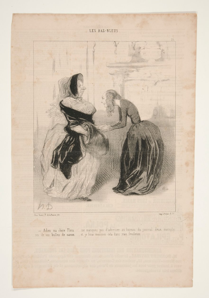 Adeus, minha querida Flora de Honoré Daumier