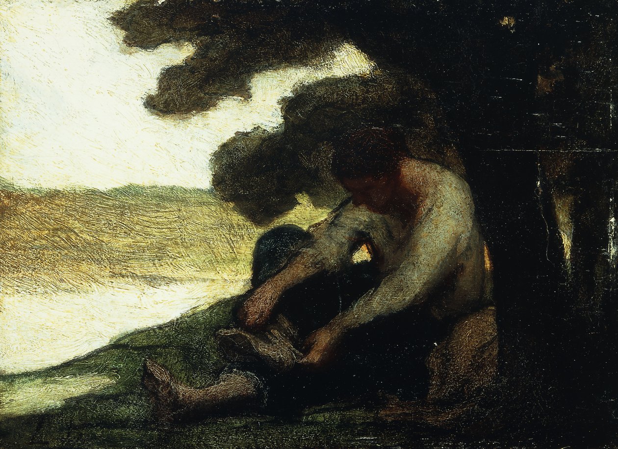 Depois do banho; Apres le Bain, c.1846 de Honoré Daumier