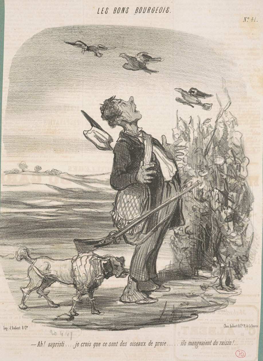 Ah! ...acredito que sejam aves de rapina... de Honoré Daumier