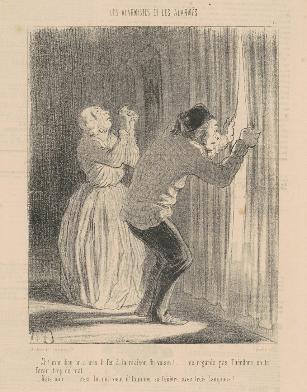 Ah! Meu deus ateamos fogo na casa do vizinho... de Honoré Daumier
