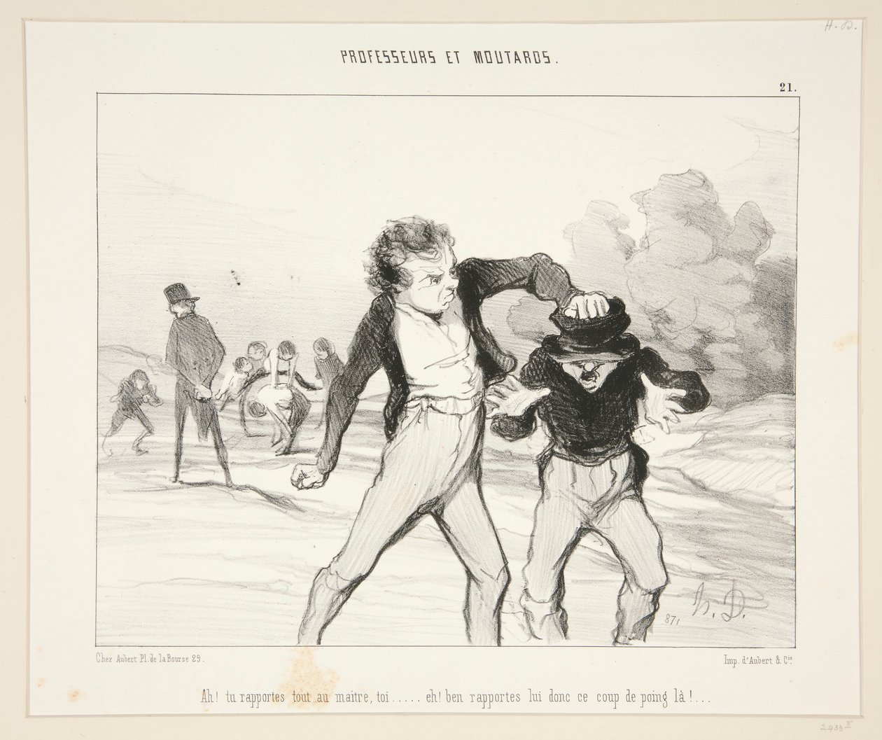 Ah! Relata tudo ao professor? - #21 de Professores e Mostardas de Honoré Daumier
