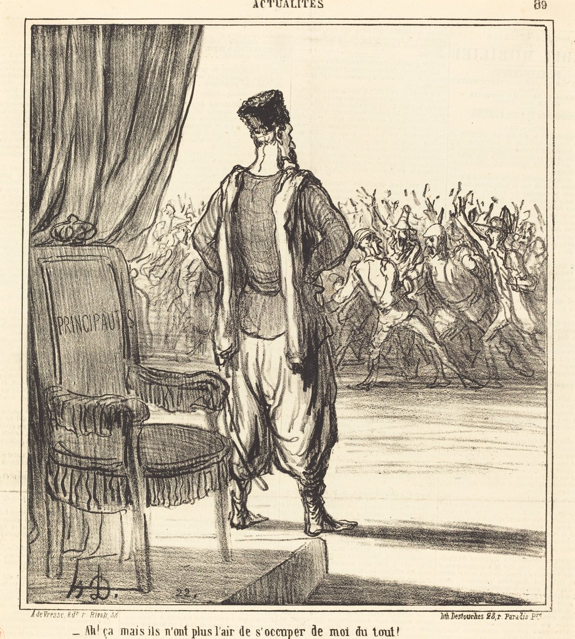 Ah! que... eles parecem não se importar mais comigo de Honoré Daumier