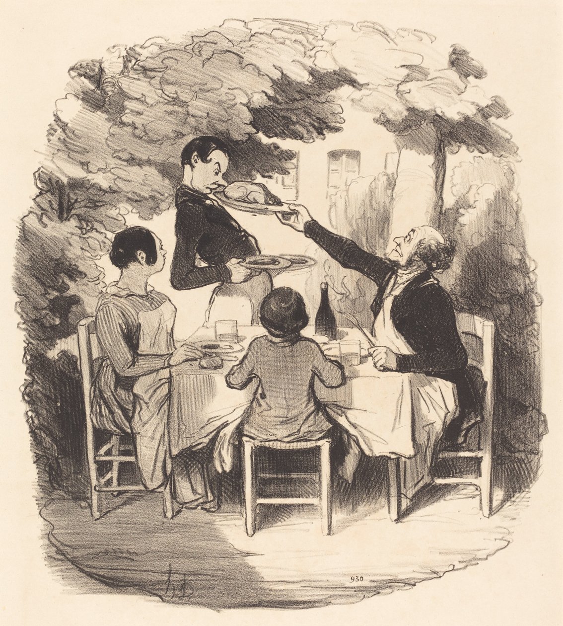 Ah! é fresco... mas você é tão menino... de Honoré Daumier