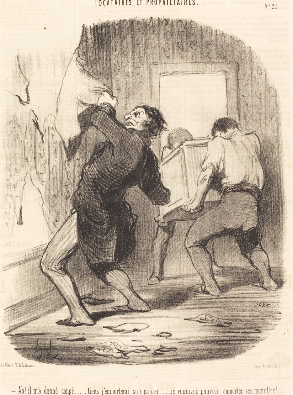 Ah! ele me deu licença... de Honoré Daumier
