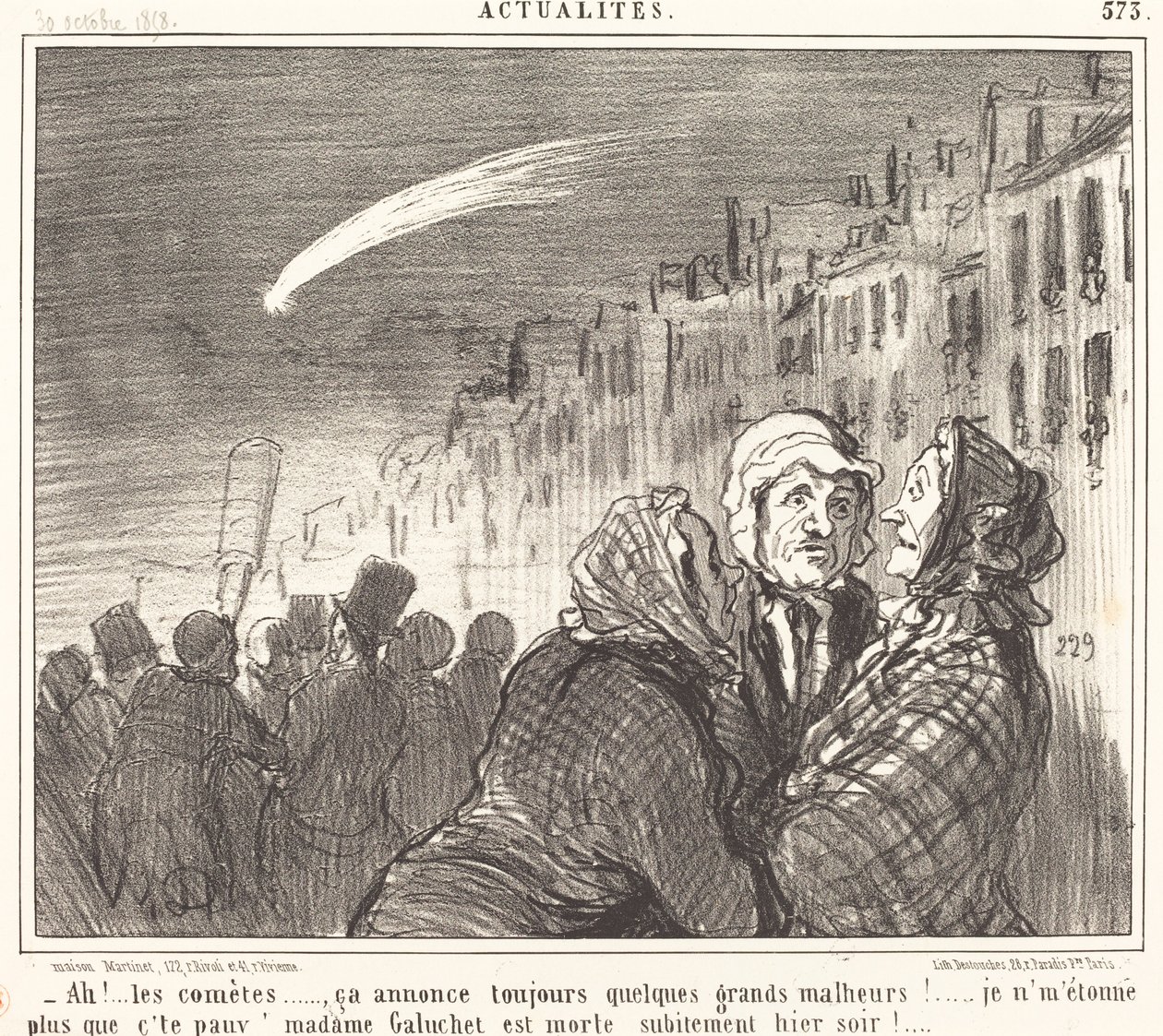 Ah!... os cometas... de Honoré Daumier