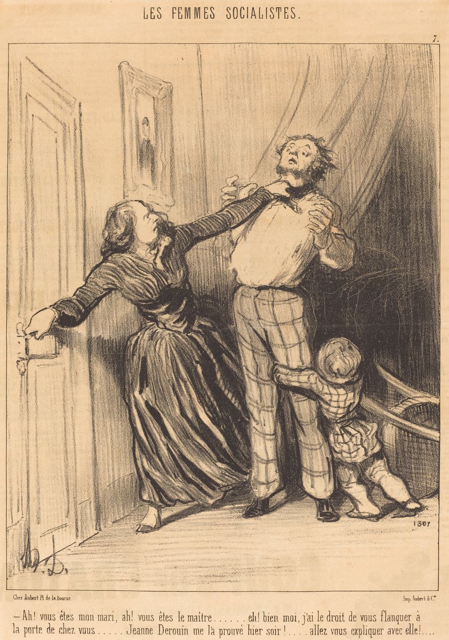 Ah! você é meu marido, ah! você é o mestre... de Honoré Daumier