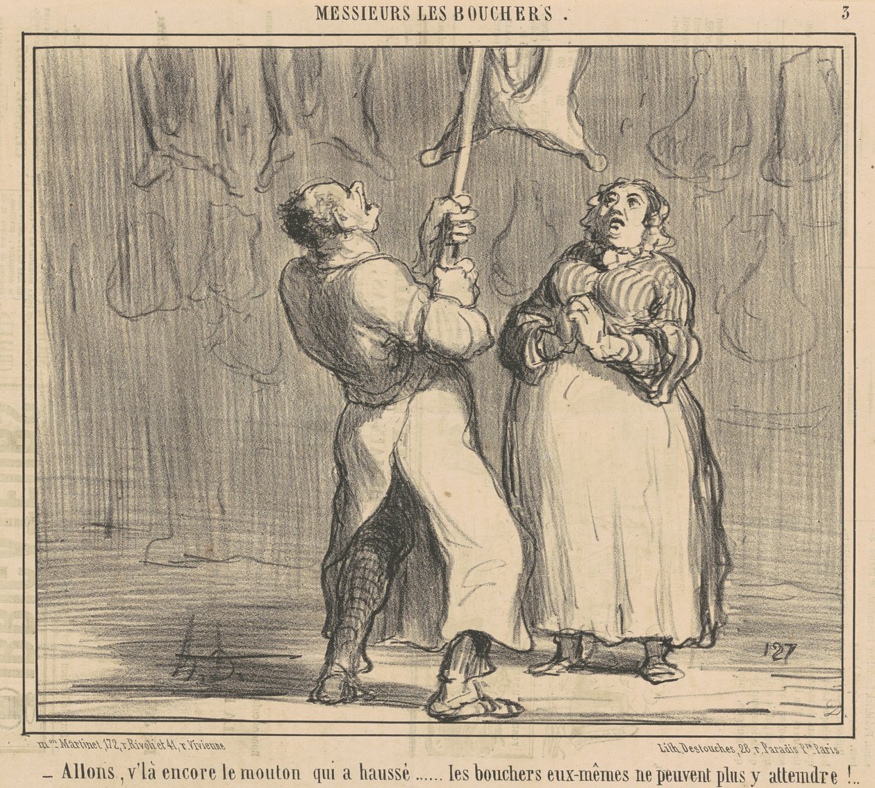 Vamos lá, há a ovelha novamente que ressuscitou de Honoré Daumier
