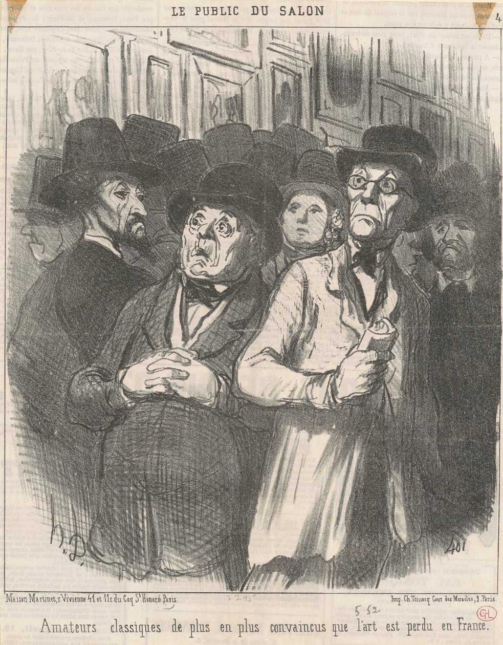 Entusiastas de clássicos convictos de Honoré Daumier