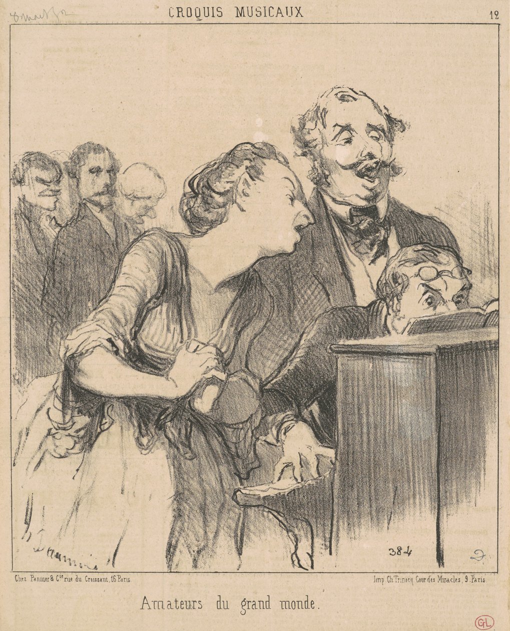 Grandes amantes do mundo de Honoré Daumier