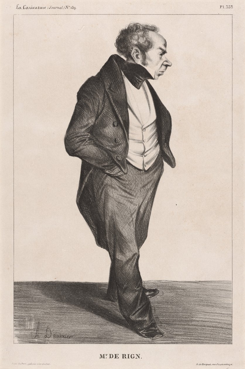 Almirante de Rigny de Honoré Daumier