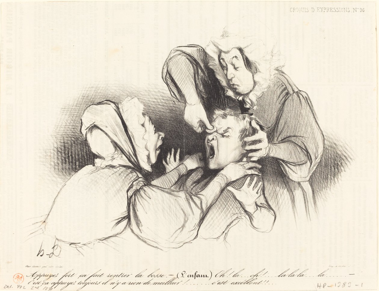 Forte de Appuyez, ça fait rentrer la bosse... de Honoré Daumier