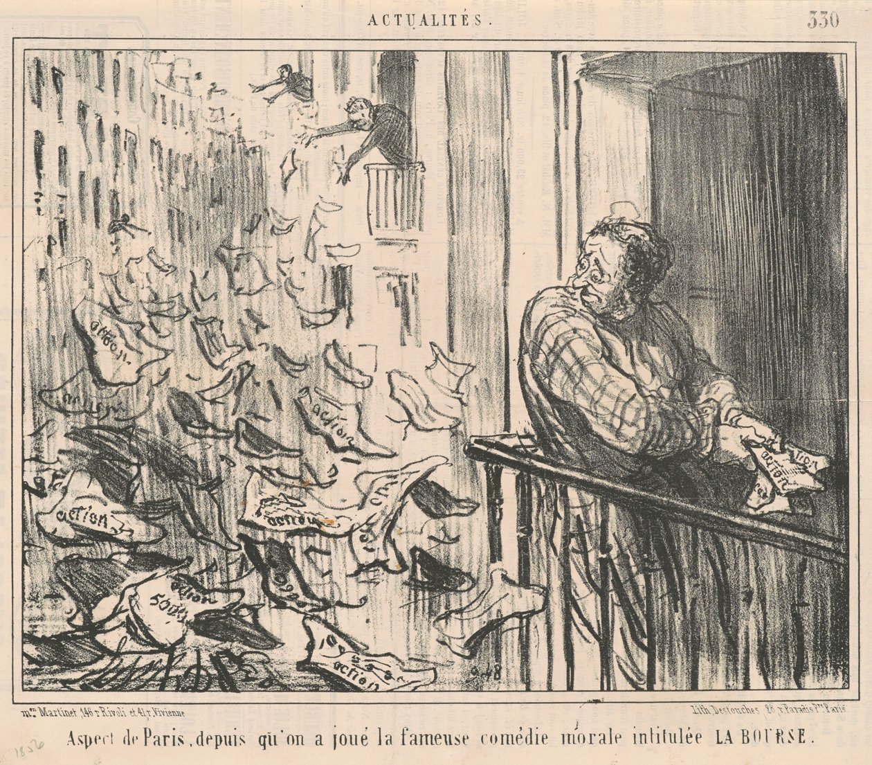 Aspecto de Paris, desde que jogamos... de Honoré Daumier