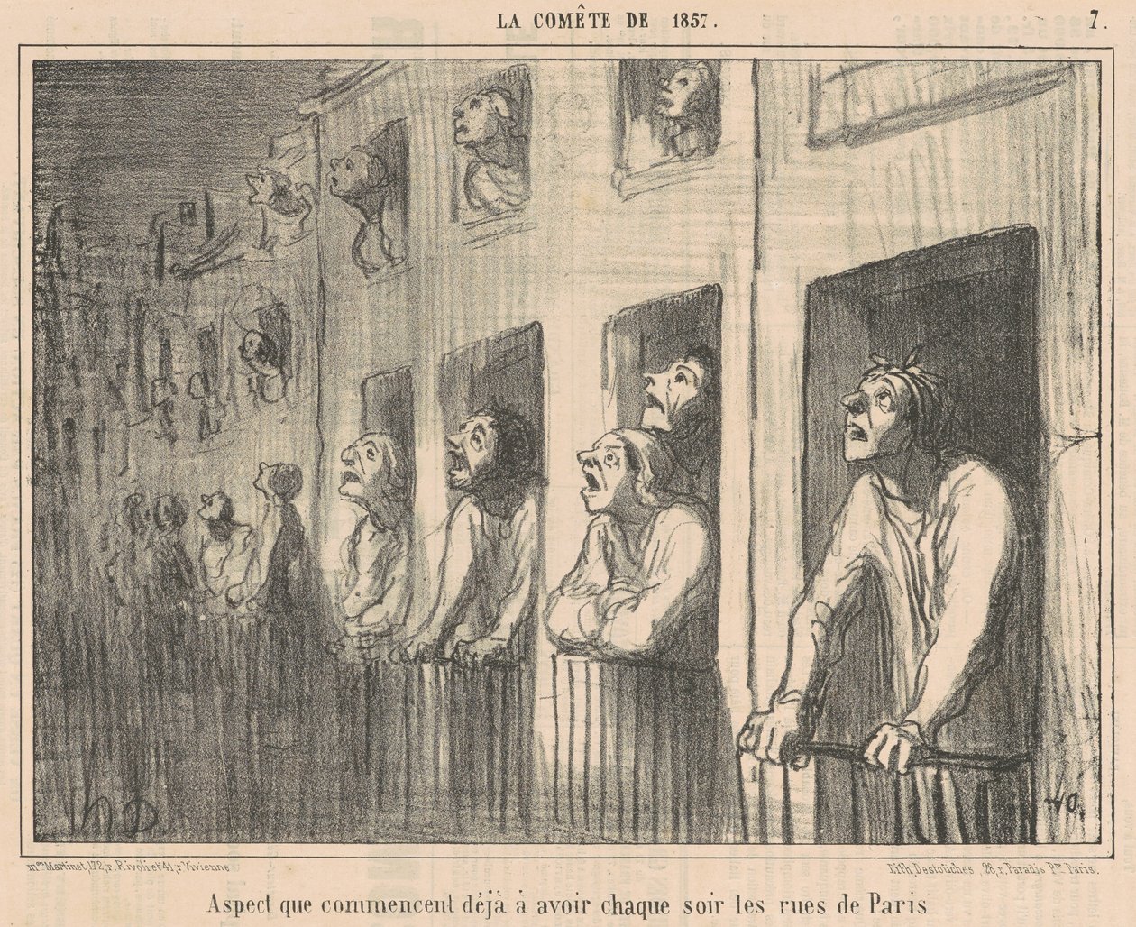 Aspecto que já começa a ter... de Honoré Daumier