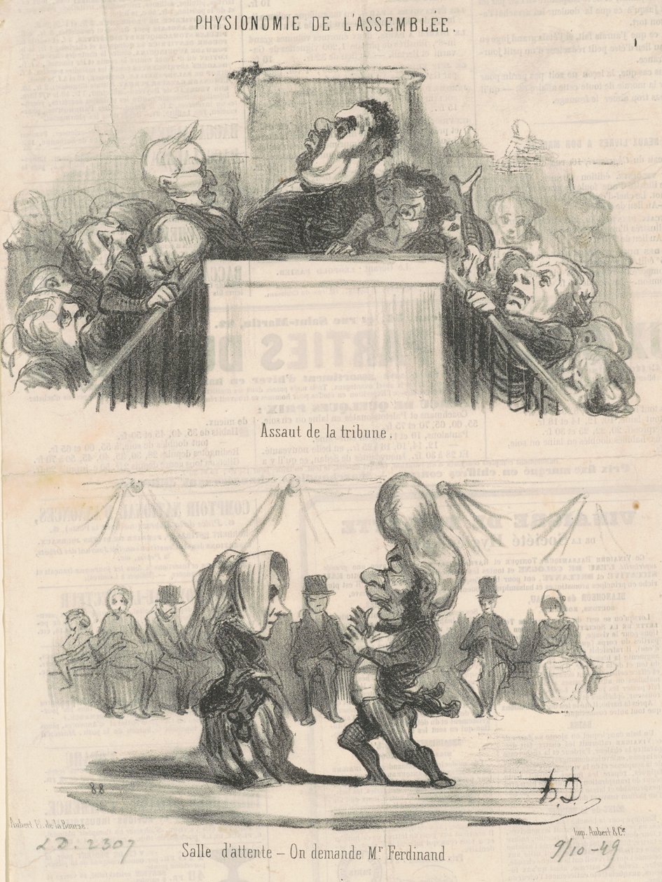 Ataque à arquibancada de Honoré Daumier