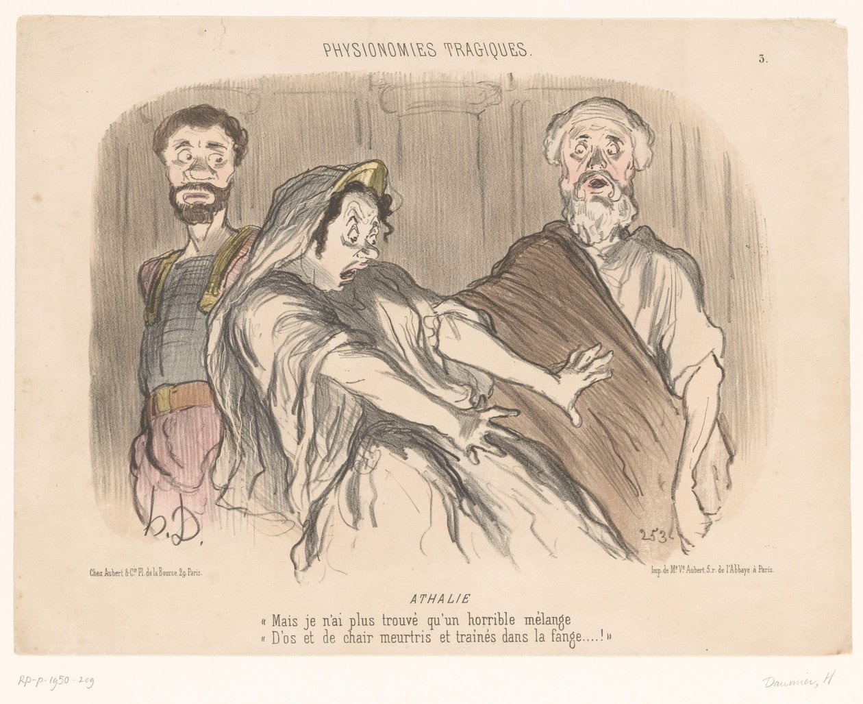 Athaliah vê uma visão aterradora
Athalie (título sobre o objecto)
Rostos trágicos (título da série)
Physionomies tragiques (título da série sobre o objecto) de Honoré Daumier