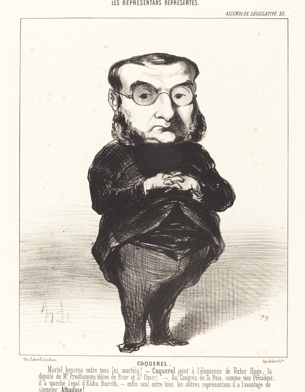 At. L. Charles Coquerel de Honoré Daumier