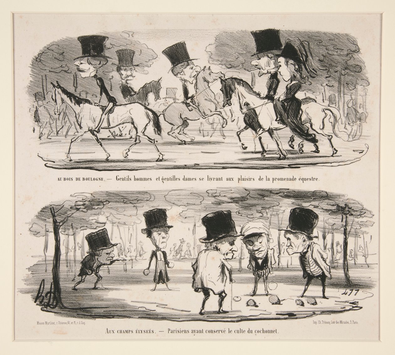No Bois de Boulogne de Honoré Daumier