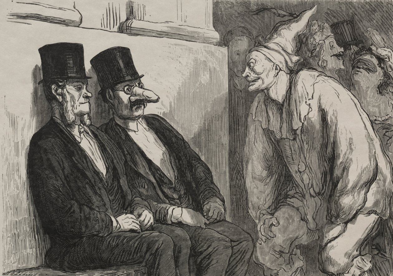 No baile da ópera: você espirra demais. de Honoré Daumier