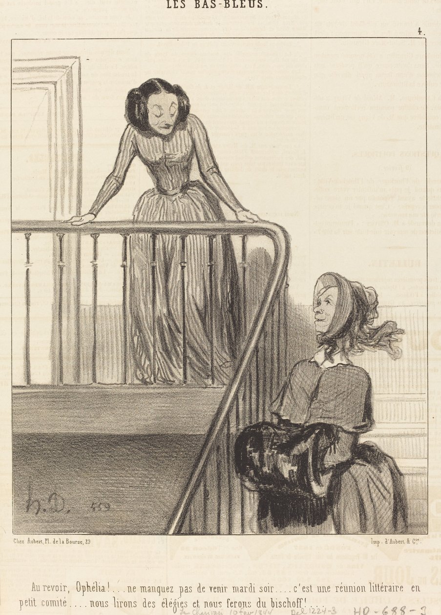 Adeus, Ofélia!... não perca... de Honoré Daumier