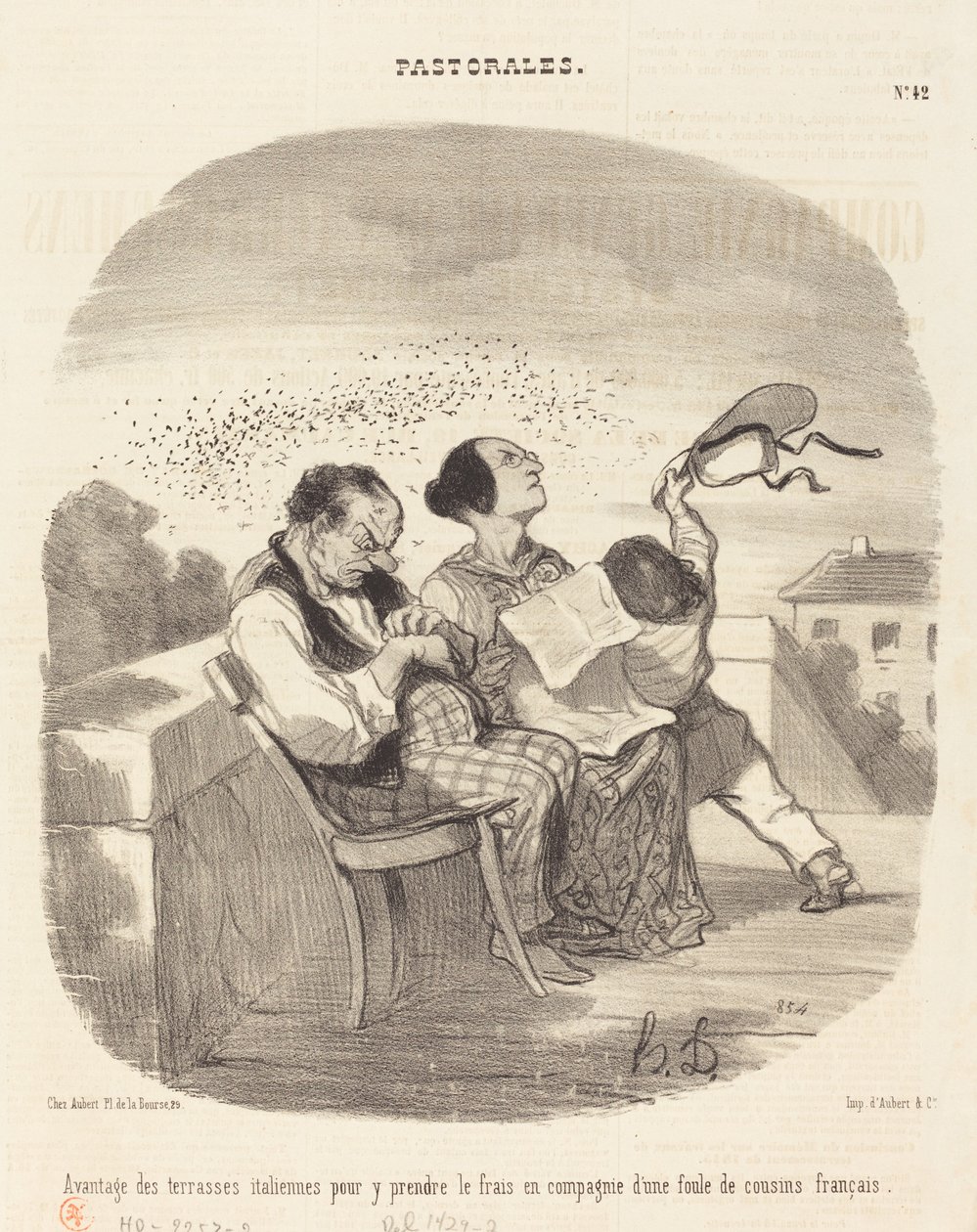Vantagens dos terraços italianos... de Honoré Daumier